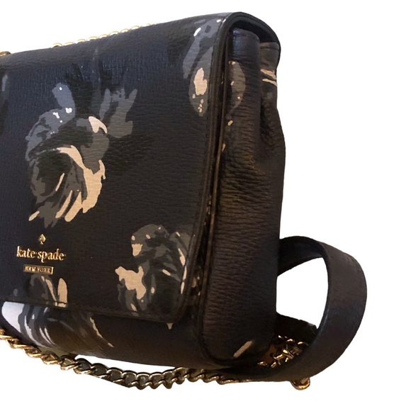 Kate Spade Briar Lane Night Rose Mini Emelyn Shoulder Bag Midnight Blue - Picture 4 of 16